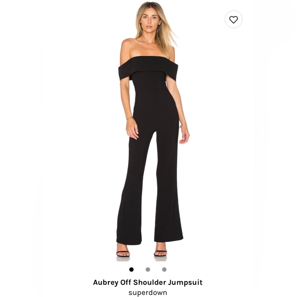 Superdown off the shoulder jumpsuit xs